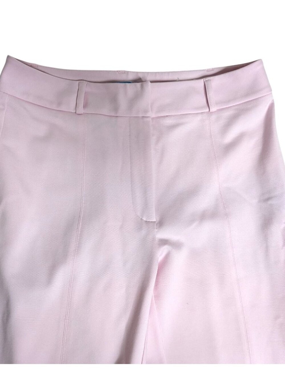 J McLaughlin Petal Pink Deanne Straight Split Hem Stretch Pants Size 2 - Picture 3 of 12